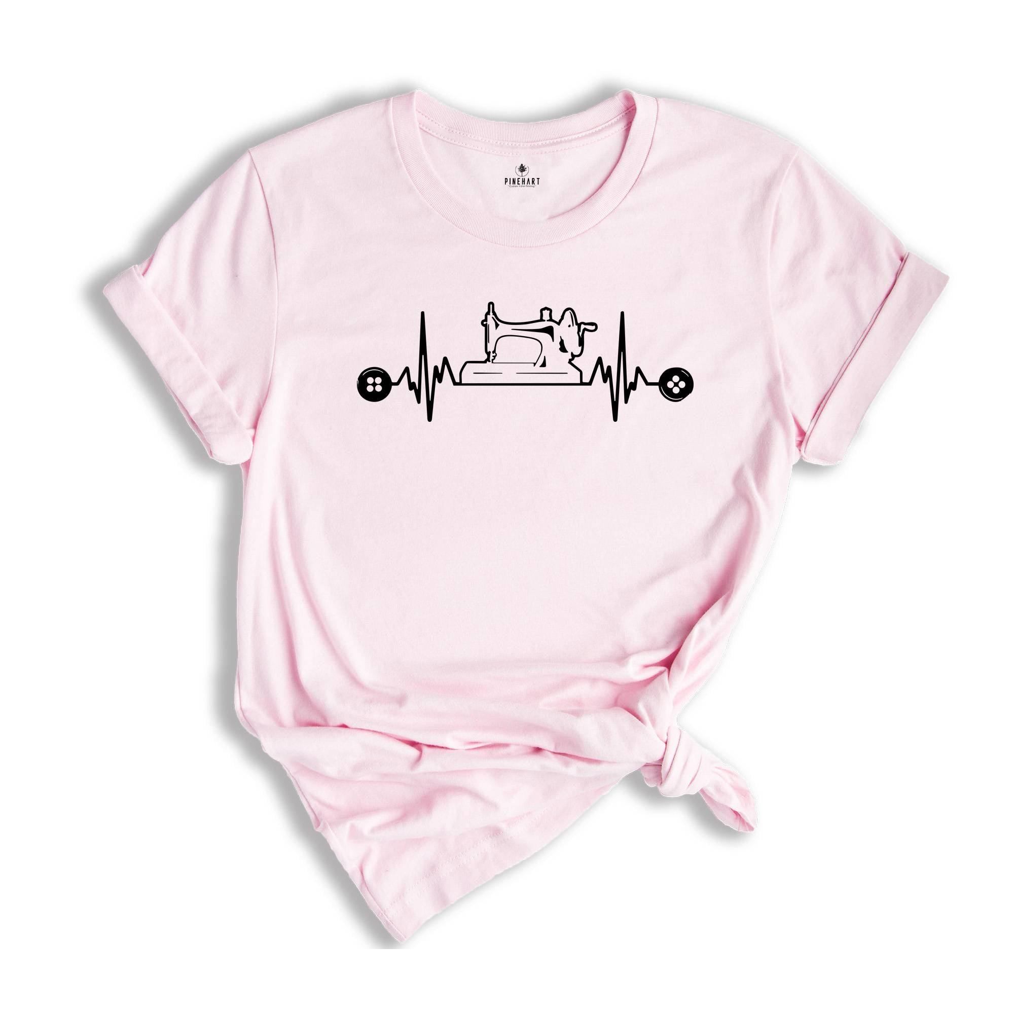 Flower Sewing Machine T-Shirt Flower Sewing Shirt, Floral Sewing Tee, Quilter Shirt, Quilting Tee, Sewing Lover Gift