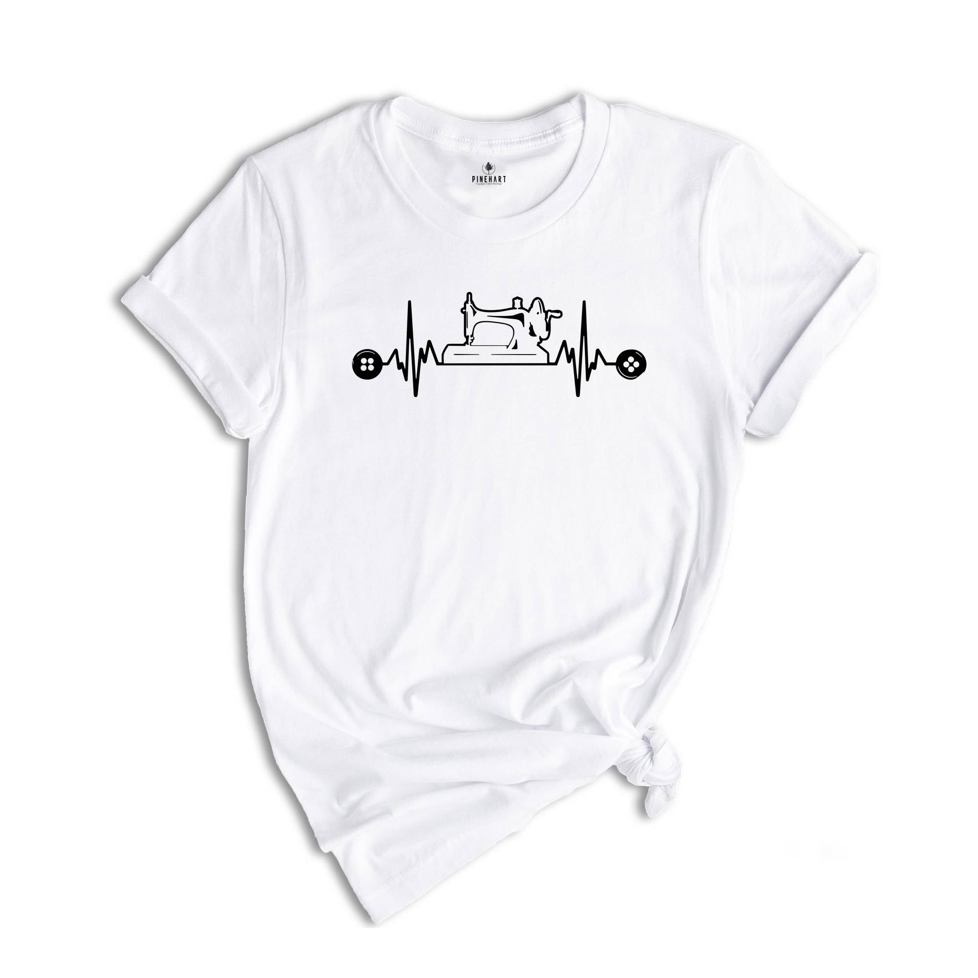 Flower Sewing Machine T-Shirt Flower Sewing Shirt, Floral Sewing Tee, Quilter Shirt, Quilting Tee, Sewing Lover Gift