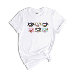 Flower Sewing Machines Shirt, Sewing Lover Shirt, Crafter Mom Gift, Sewciopath Shirt, Sewing Shirt, Knitting Shirt