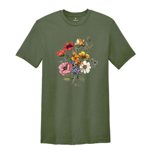 Flower Shirt, Mothers Day Gift, Mother Flower Shirt, Flower Shirt For Mother's Day, Mother's Day Special