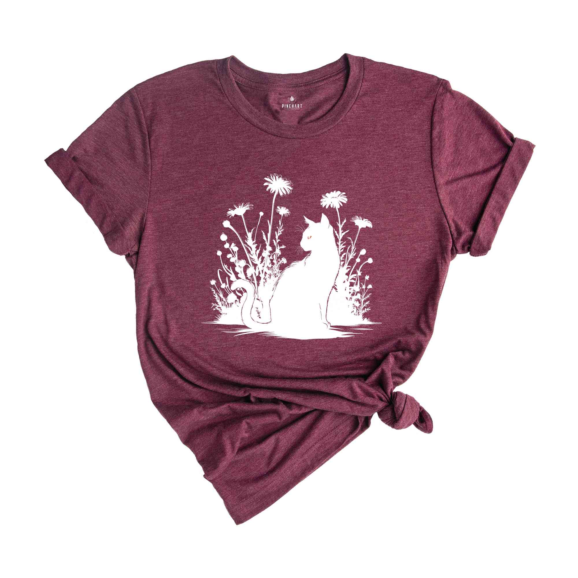 Flowers Cat Shirt, Flowers Shirts, Cat Shirt Funny, Cat Mom Shirt, Cat Lover Shirt, Cat Shirt, Cute Cat Shirt, Black Cat Shirt