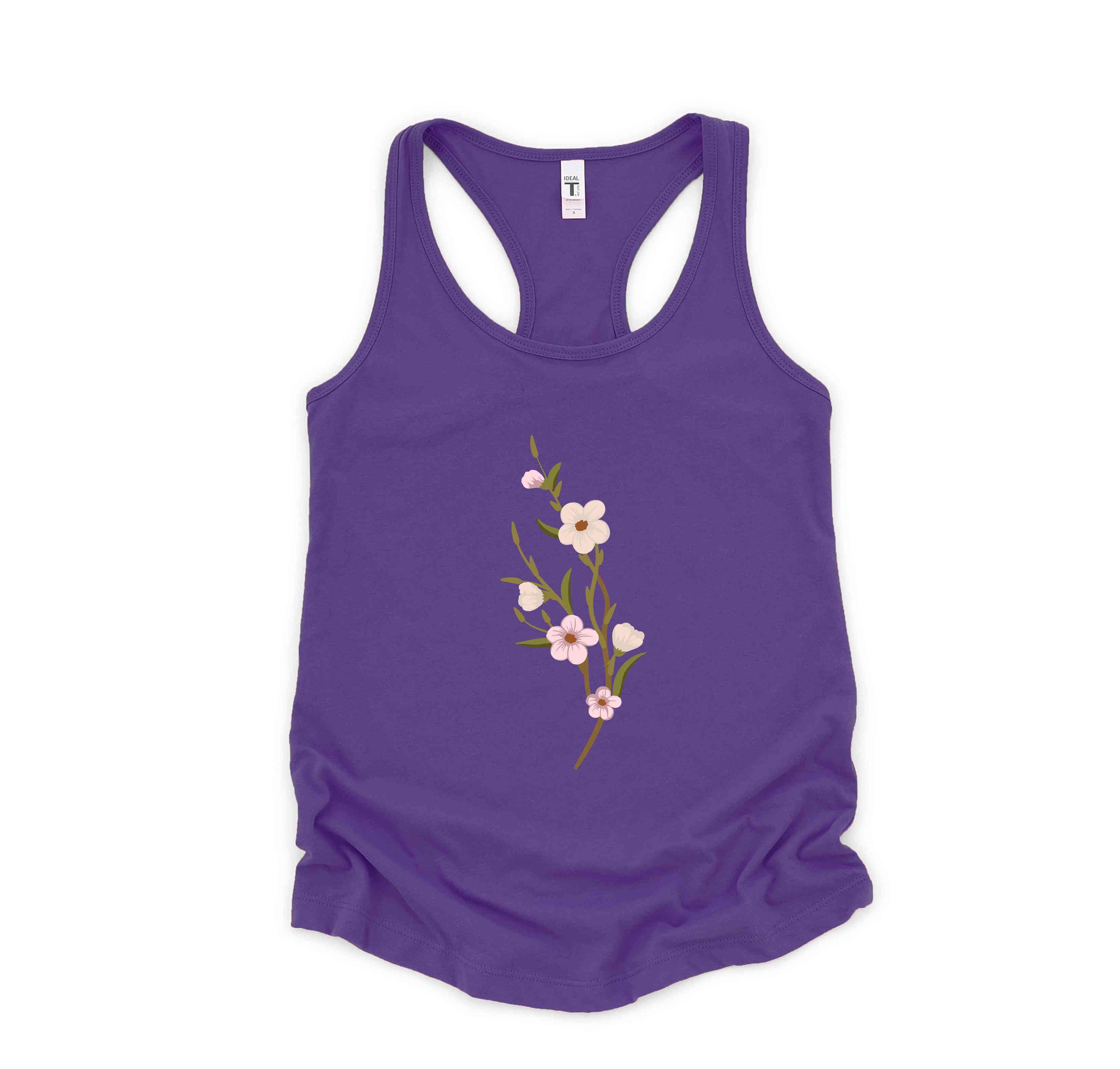 Flowers Tank Top, Trans Pride, Trans Rights, Subtle Trans Tank Top, Cool Trans Shirt, Trans Tank Top, Cute Trans Gift