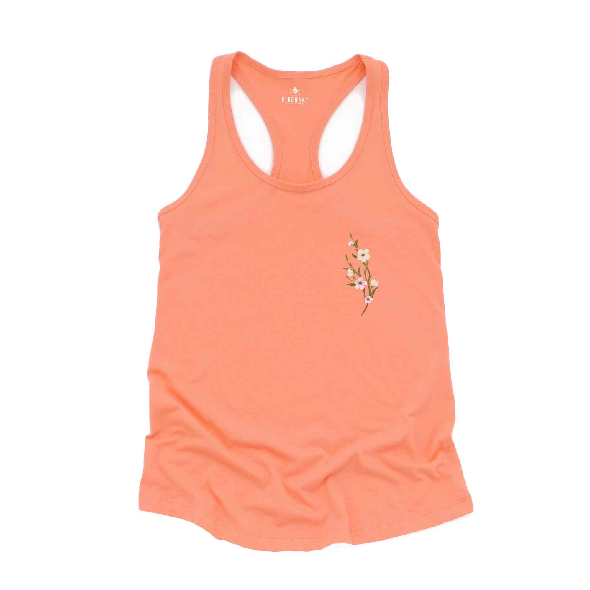 Flowers Tank Top, Trans Pride, Trans Rights, Subtle Trans Tank Top, Cool Trans Shirt, Trans Tank Top, Cute Trans Gift