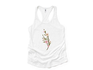 Flowers Tank Top, Trans Pride, Trans Rights, Subtle Trans Tank Top, Cool Trans Shirt, Trans Tank Top, Cute Trans Gift