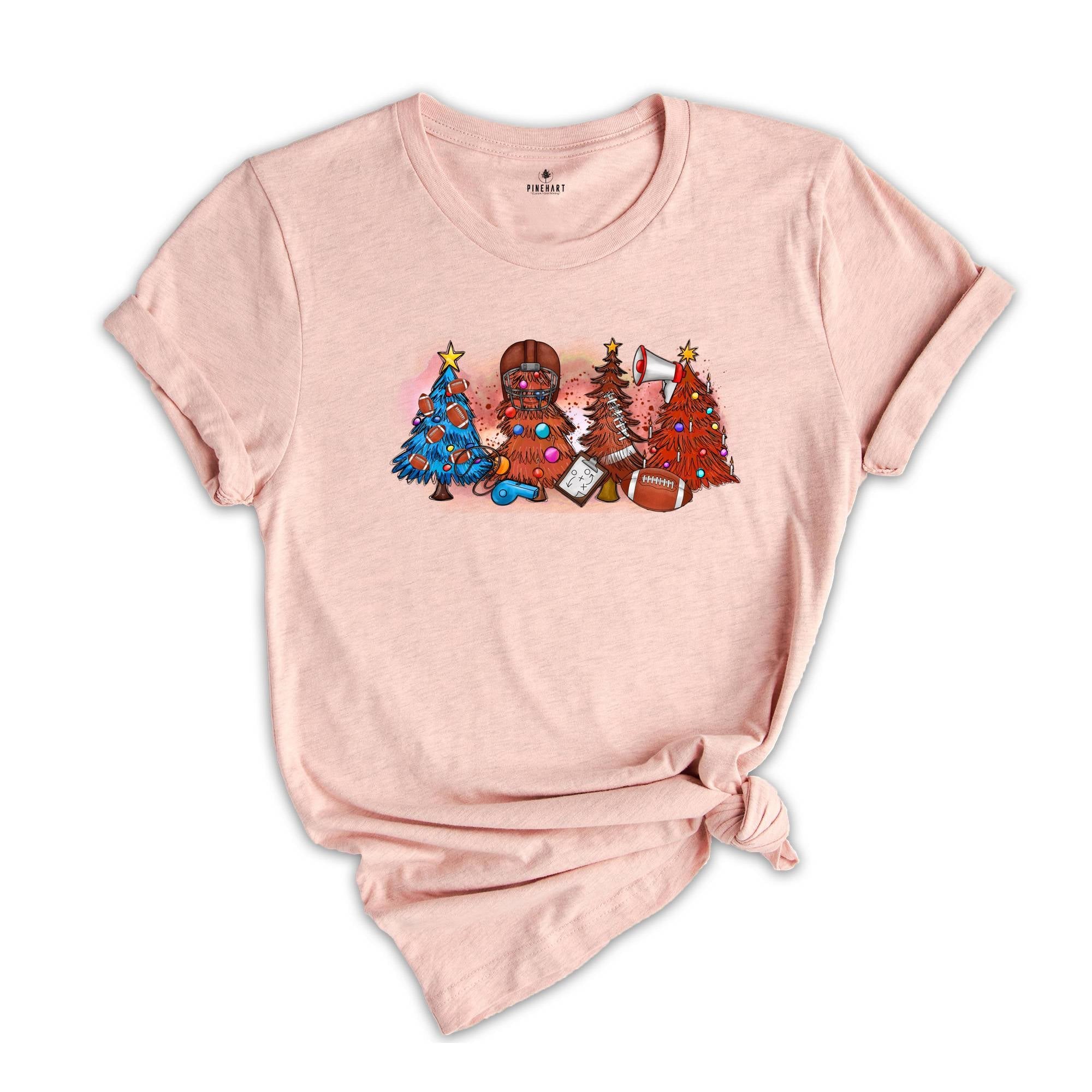 Football Christmas Tree T-Shirt, Christmas Tree Shirt, Football Fan Tee, Game Day Shirt, Christmas Vibes