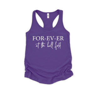 Forever At The Ball Field Tank Top, Baseball Tank Tops, Baseball Tank Top, Mom Shirts, Sports Mom Shirt, Game Day Shirt