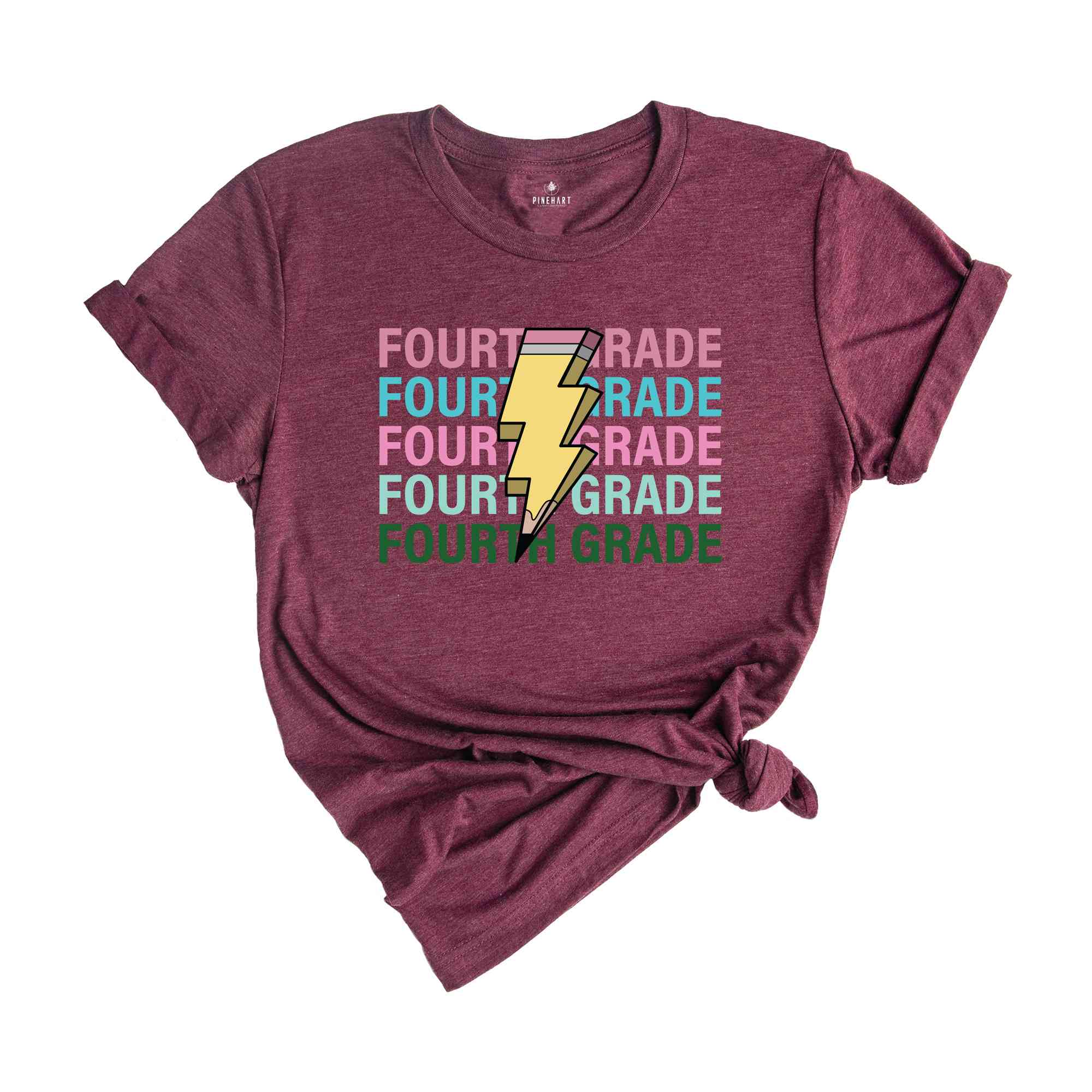 Fourth Grade Pencil Shirt, Pencil Bolt Shirt, Retro Shirt, Back To School Shirt, School Shirt, Teacher Shirt, Pencil Shirt, Teacher Gift