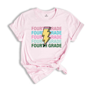 Fourth Grade Pencil Shirt, Pencil Bolt Shirt, Retro Shirt, Back To School Shirt, School Shirt, Teacher Shirt, Pencil Shirt, Teacher Gift