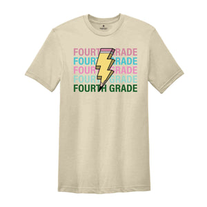 Fourth Grade Pencil Shirt, Pencil Bolt Shirt, Retro Shirt, Back To School Shirt, School Shirt, Teacher Shirt, Pencil Shirt, Teacher Gift