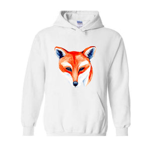 Fox Lover Sweatshirt, Cute Fox Sweatshirt, Fox Sweater, Fox Hoodie, Wild Animal Lover Sweatshirt, Animal Lover Sweatshirt
