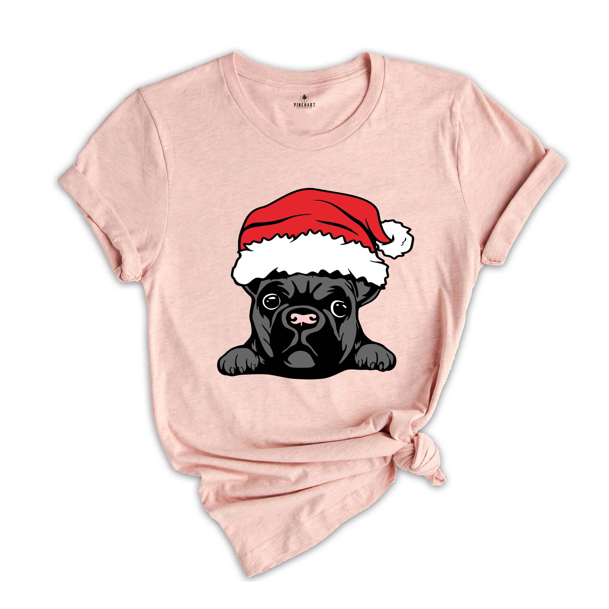 French Bulldog Christmas Shirt, French Bulldog Lover, Frenchie Christmas T-Shirt, French Dog Mom Tee, Holiday French Shirt