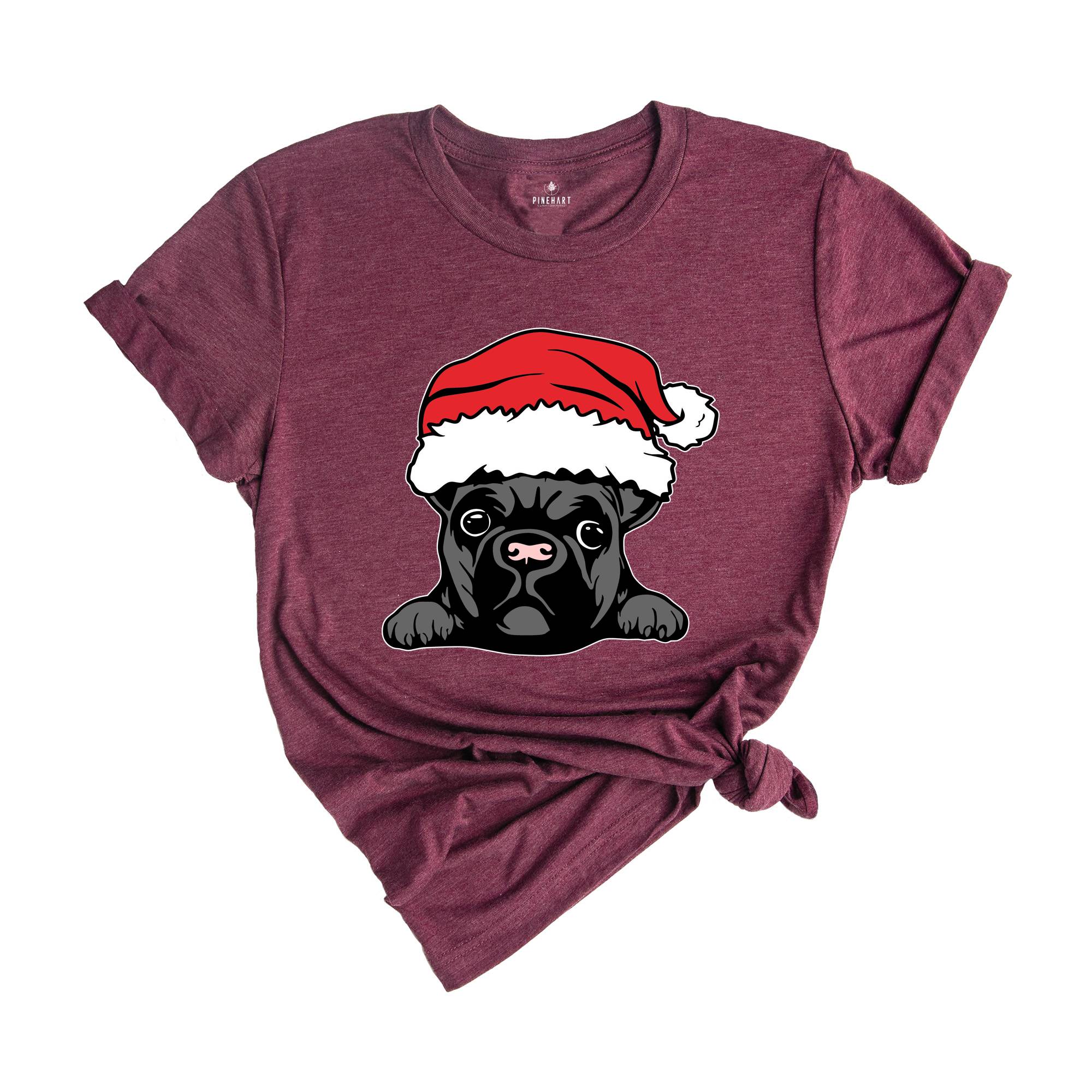 French Bulldog Christmas Shirt, French Bulldog Lover, Frenchie Christmas T-Shirt, French Dog Mom Tee, Holiday French Shirt