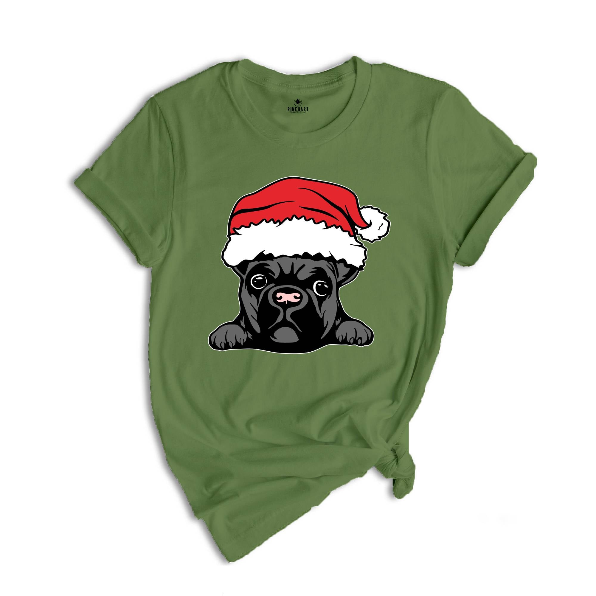 French Bulldog Christmas Shirt, French Bulldog Lover, Frenchie Christmas T-Shirt, French Dog Mom Tee, Holiday French Shirt
