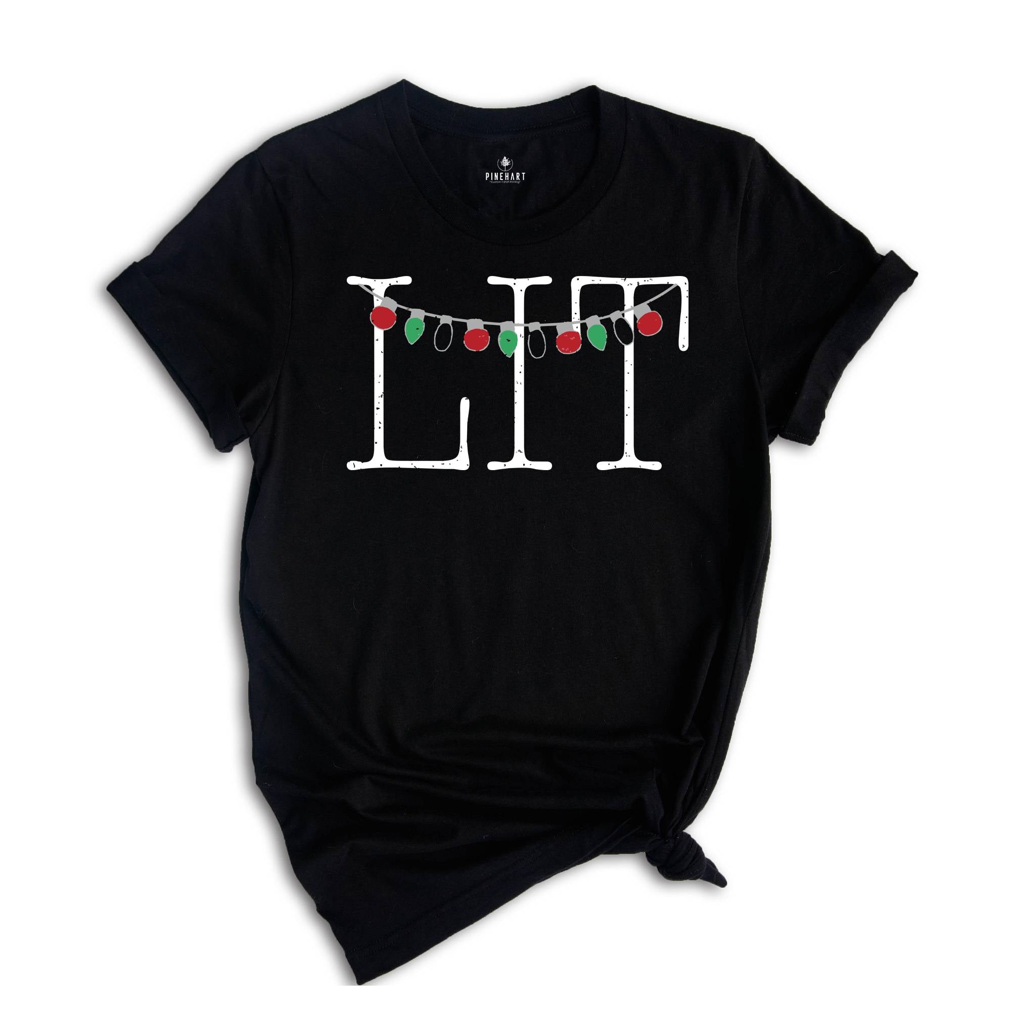 Funny Christmas Shirt, Christmas Shirt, Funny Holiday Shirt, Lit Shirt, Let's Get Lit Shirt, Christmas Tee, Christmas Gift, Christmas Light