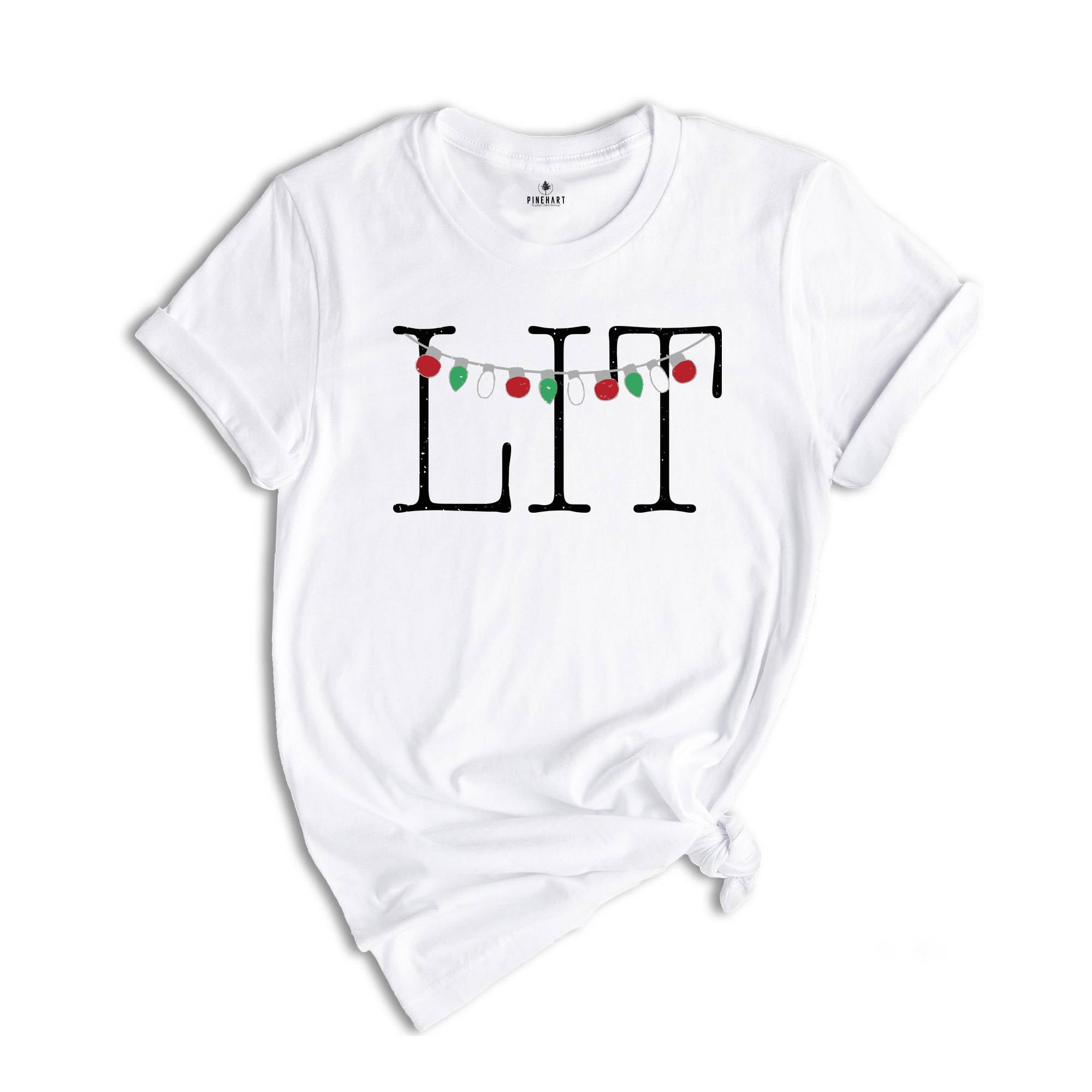 Funny Christmas Shirt, Christmas Shirt, Funny Holiday Shirt, Lit Shirt, Let's Get Lit Shirt, Christmas Tee, Christmas Gift, Christmas Light