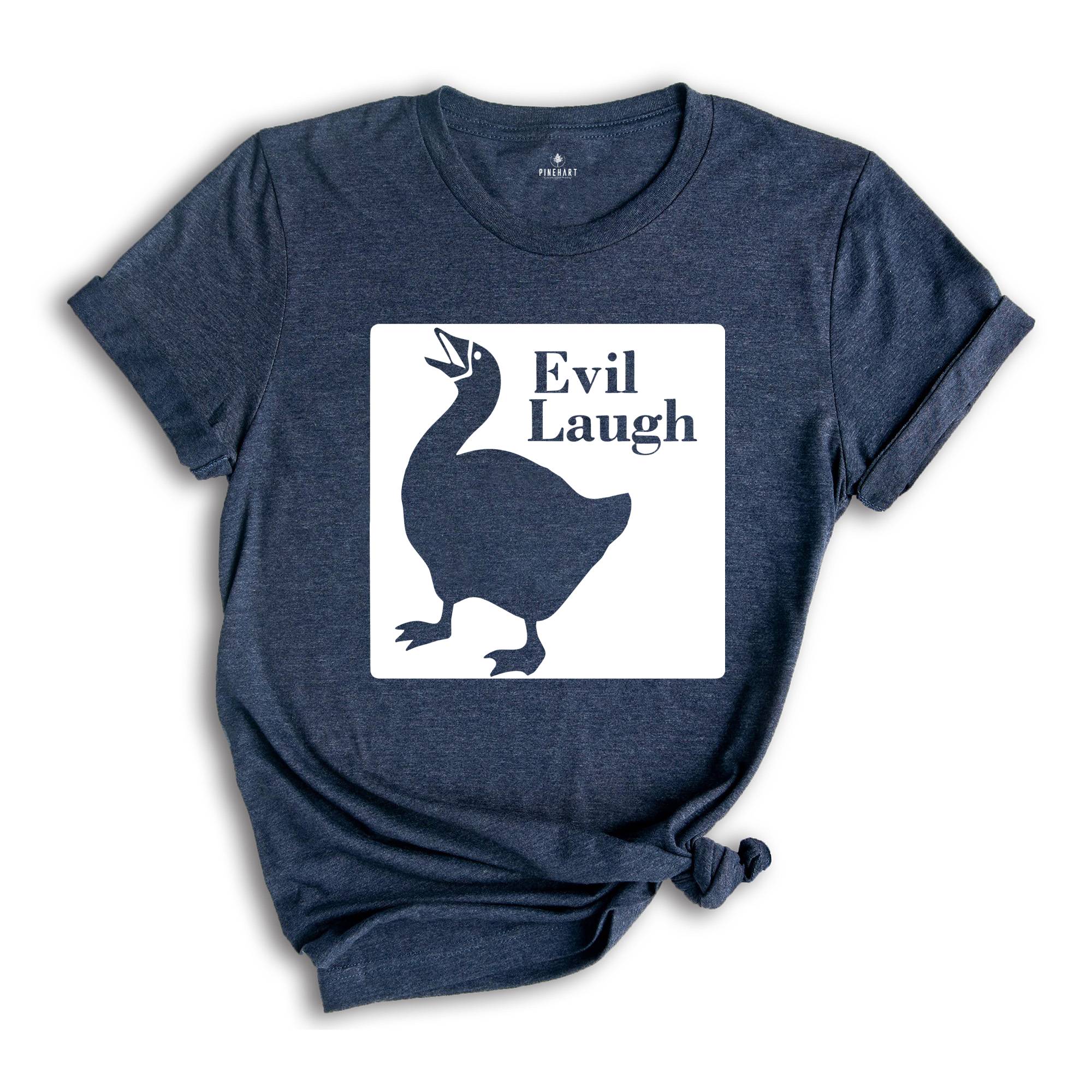 Funny Goose Evil Laugh T-Shirt, Duck Shirt, Goose Lover Tee, Funny Animal Shirt, Humorous Shirt, Evil Laugh Tee