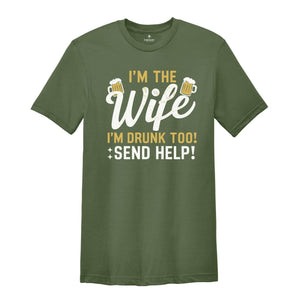 Funny matching couples drinking tshirt, Beer Lovers Shirts for Husband and Wife, If found drunk please return to my wife and I'm the Wife