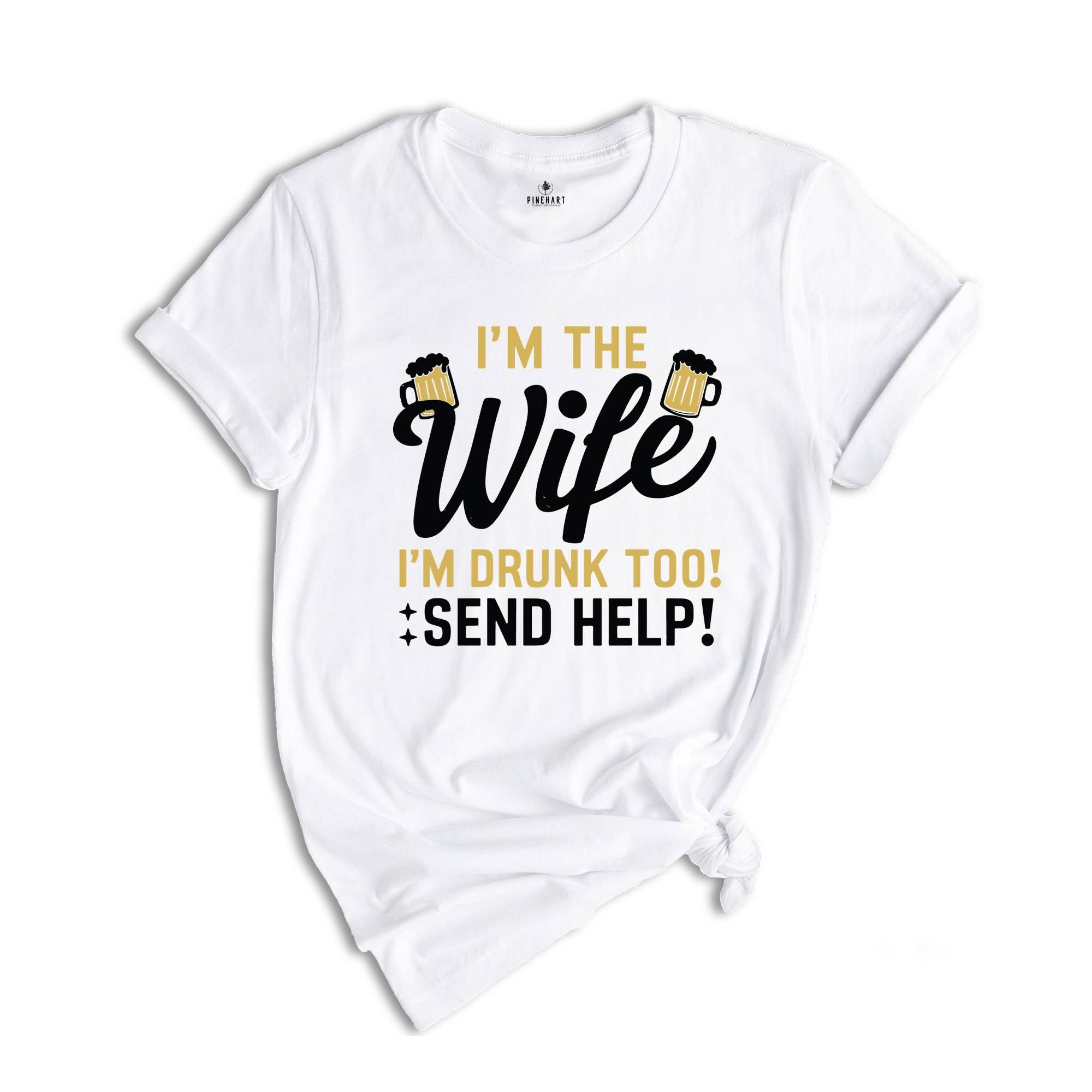 Funny matching couples drinking tshirt, Beer Lovers Shirts for Husband and Wife, If found drunk please return to my wife and I'm the Wife