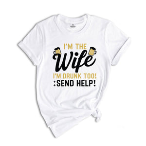 Funny matching couples drinking tshirt, Beer Lovers Shirts for Husband and Wife, If found drunk please return to my wife and I'm the Wife