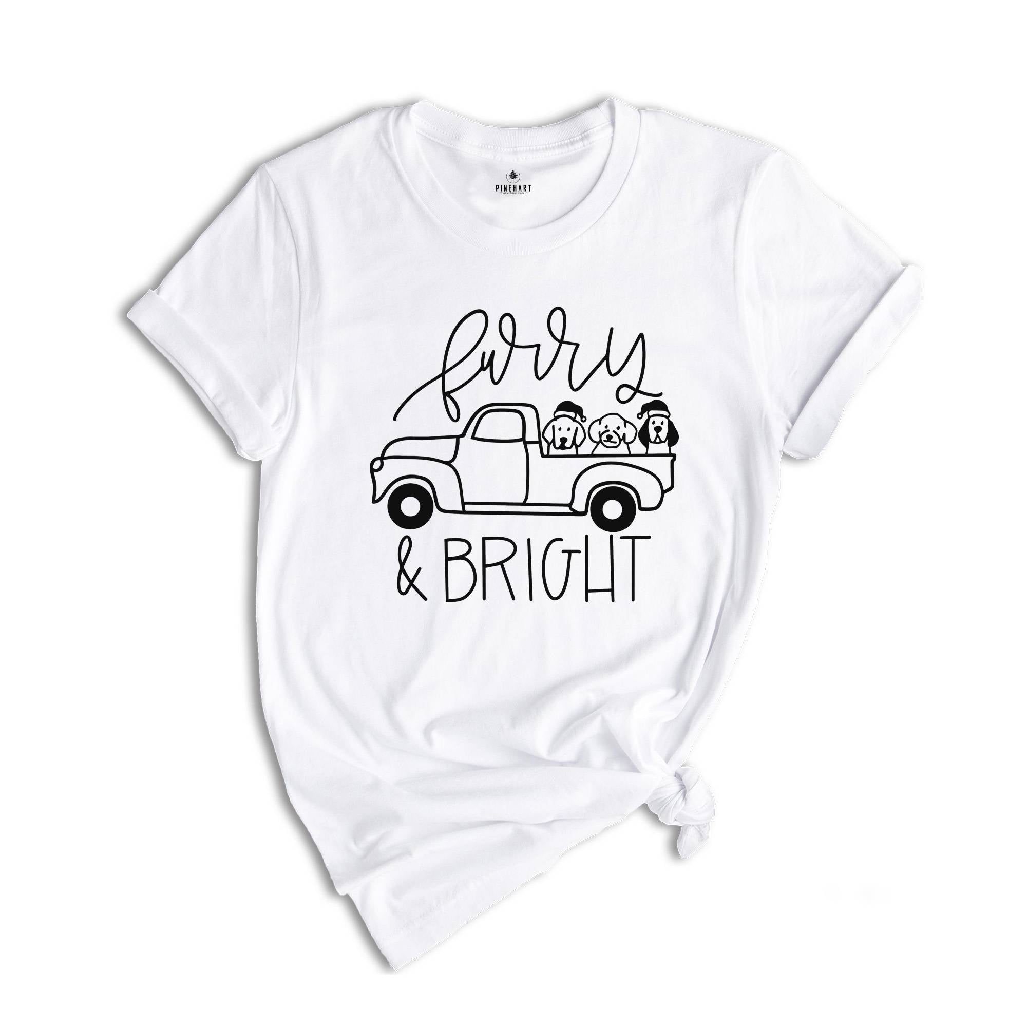 Furry & Bright Shirt, Dog Lover Shirt, Funny Christmas Tee, Fur Mama Shirt, Ugly Christmas Sweatshirt, Merry and Bright