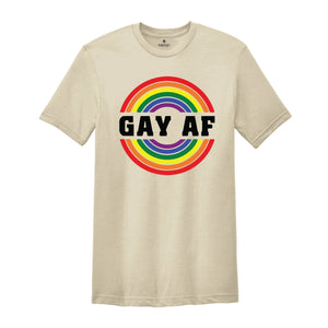 Gay Af Shirt, Pride Month Shirt, Gay Pride T-Shirt 2025, LGBT Pride Rainbow Tee, LGBT Rainbow Tee, Gay Shirt, LGBTQ+ Shirt