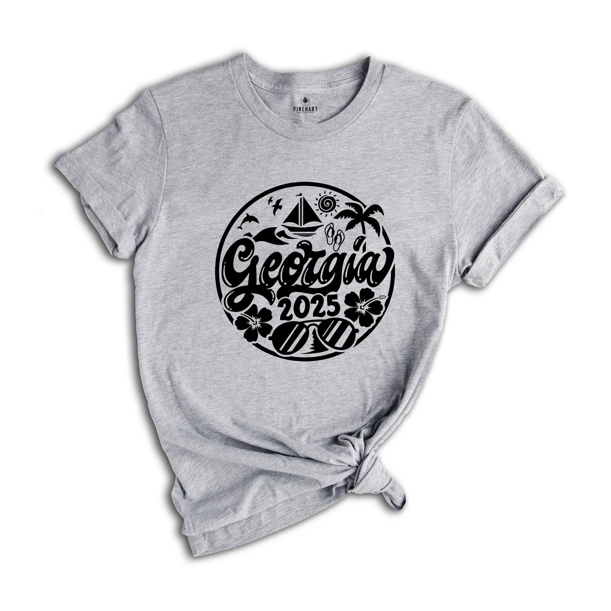 Georgia 2025 Shirt, Georgia Lover T-Shirt, Georgia Fan Tee, Georgia Beach Shirt, Georgia Holiday Shirt, City Of Atlanta Shirt, Georgia Trip