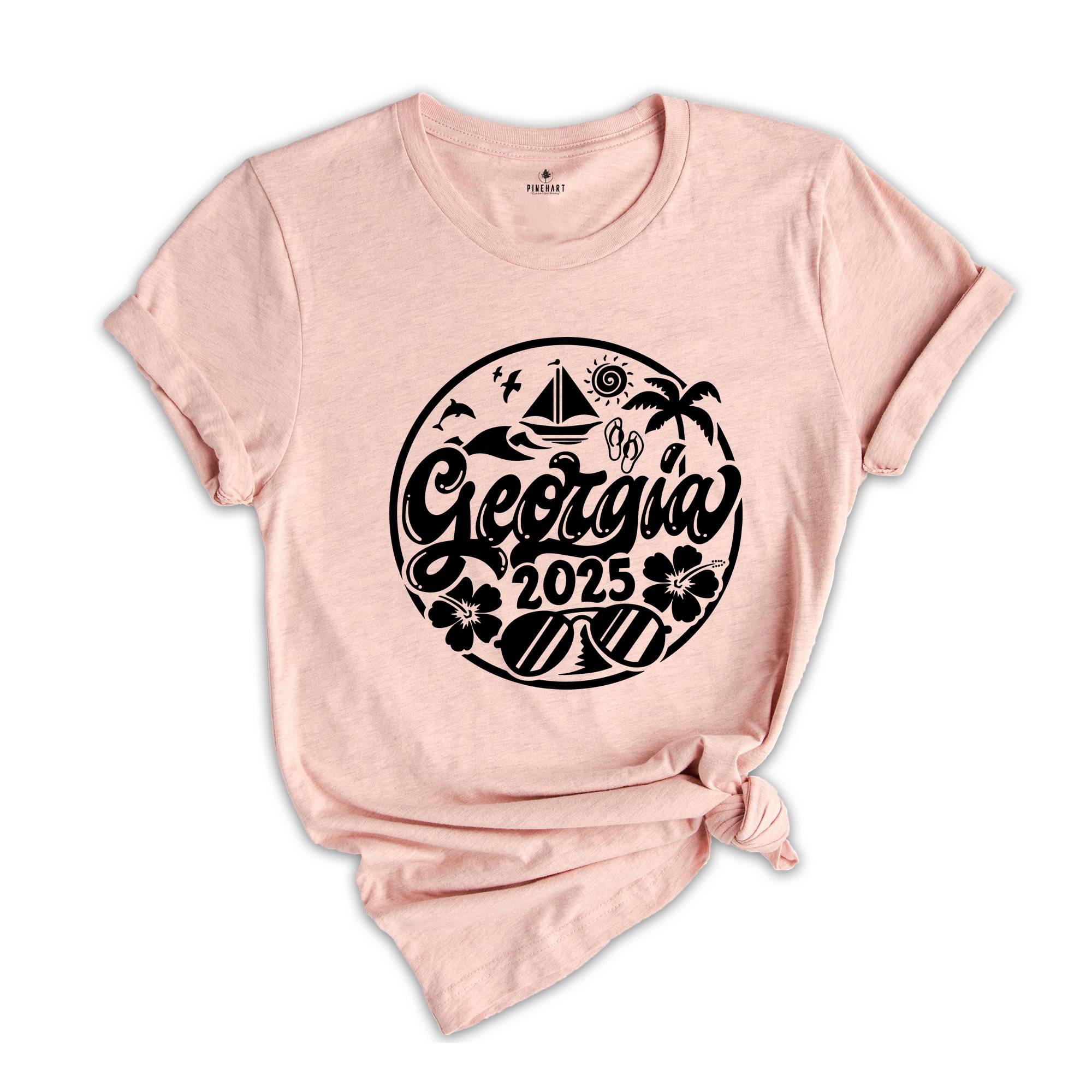 Georgia 2025 Shirt, Georgia Lover T-Shirt, Georgia Fan Tee, Georgia Beach Shirt, Georgia Holiday Shirt, City Of Atlanta Shirt, Georgia Trip