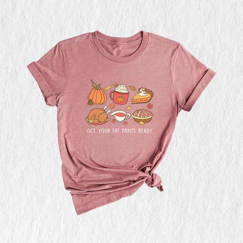 Get Your Fat Pants Ready Shirt, Cozy Season Shirt, Happy Thanksgiving Shirt, Thanksgiving Crewneck, Turkey Shirt, Autumn Shirt, Food Shirt