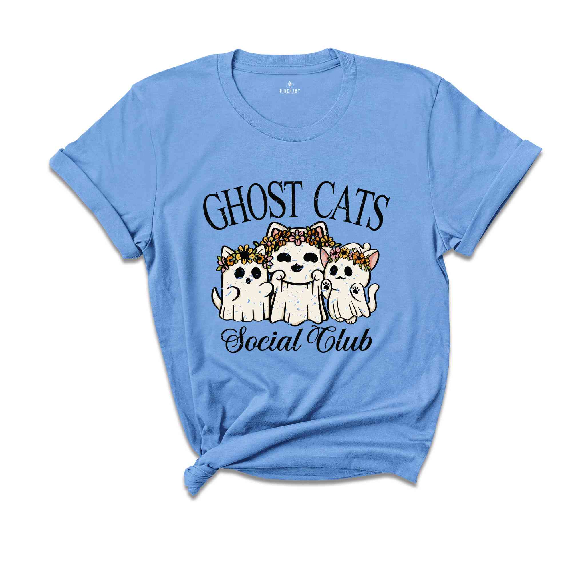 Ghost Cats Social Club Shirt, Cute Halloween Shirt, Halloween Mom Shirt, Cute Halloween Gift, Halloween Cat Shirt, Animal Lover Shirt