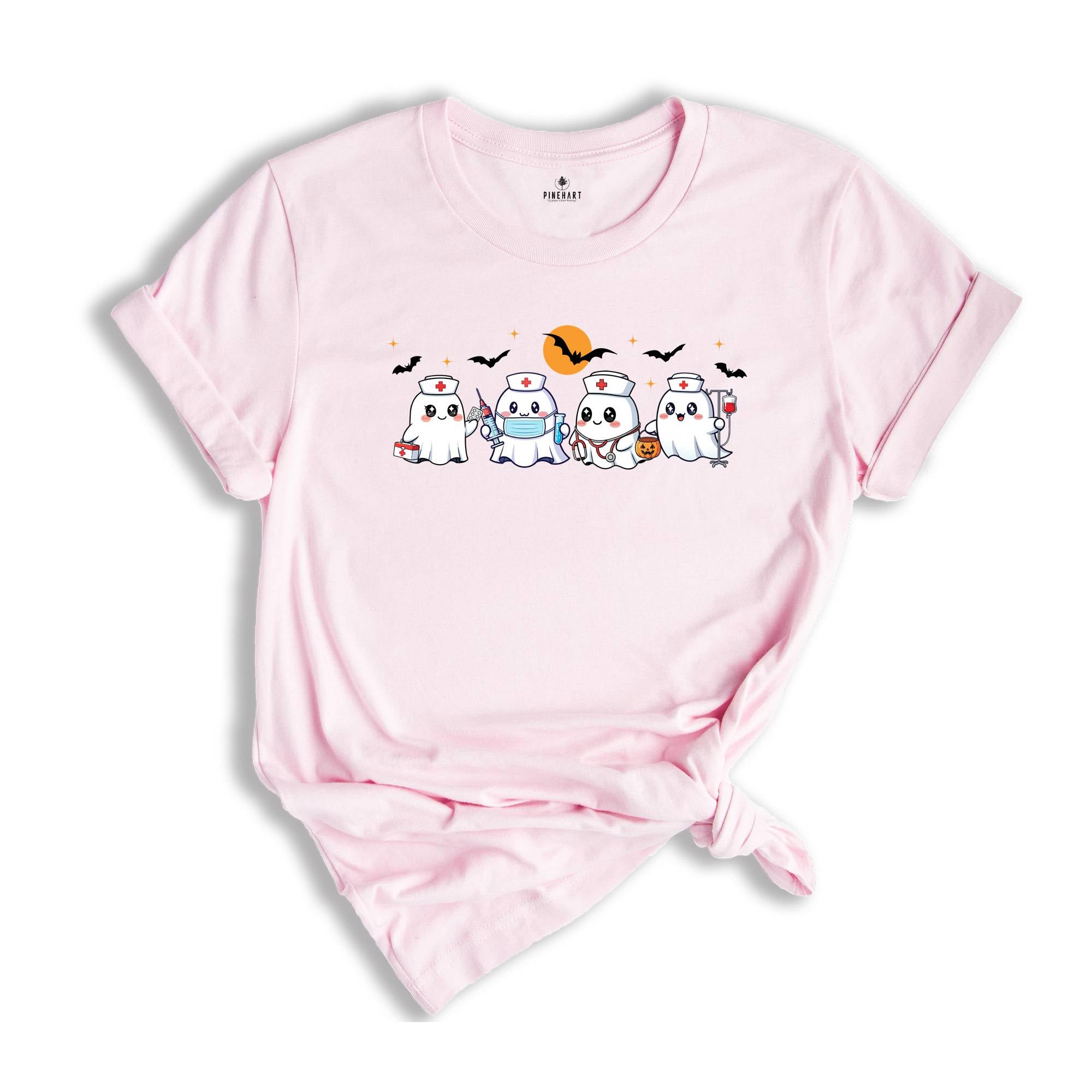Ghost Nurse Halloween Shirt, Halloween Nurse Shirt, Spooky Nurse Shirt, Halloween Nurse Gift, Nurse Boo Crew Shirt, Fall Tee