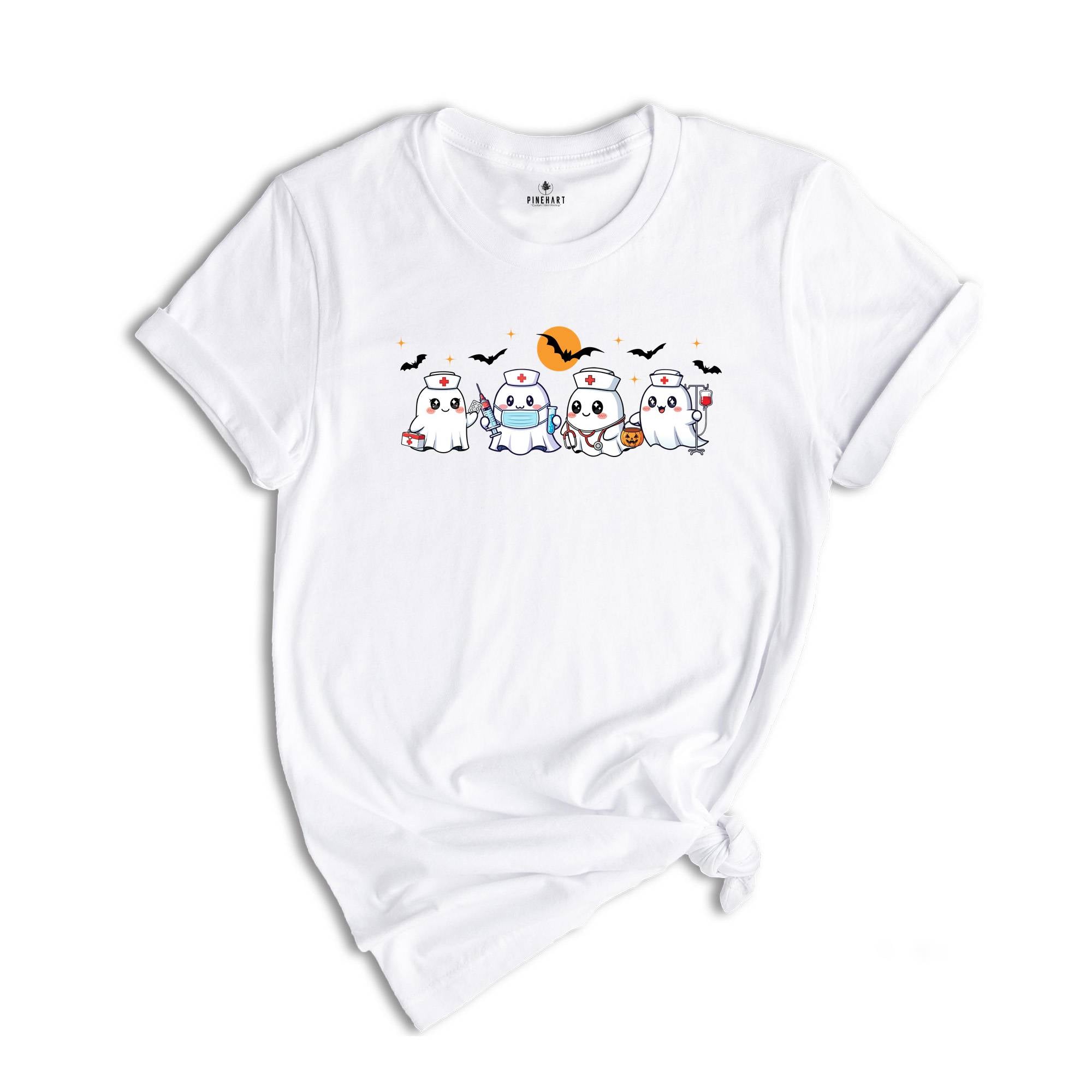 Ghost Nurse Halloween Shirt, Halloween Nurse Shirt, Spooky Nurse Shirt, Halloween Nurse Gift, Nurse Boo Crew Shirt, Fall Tee