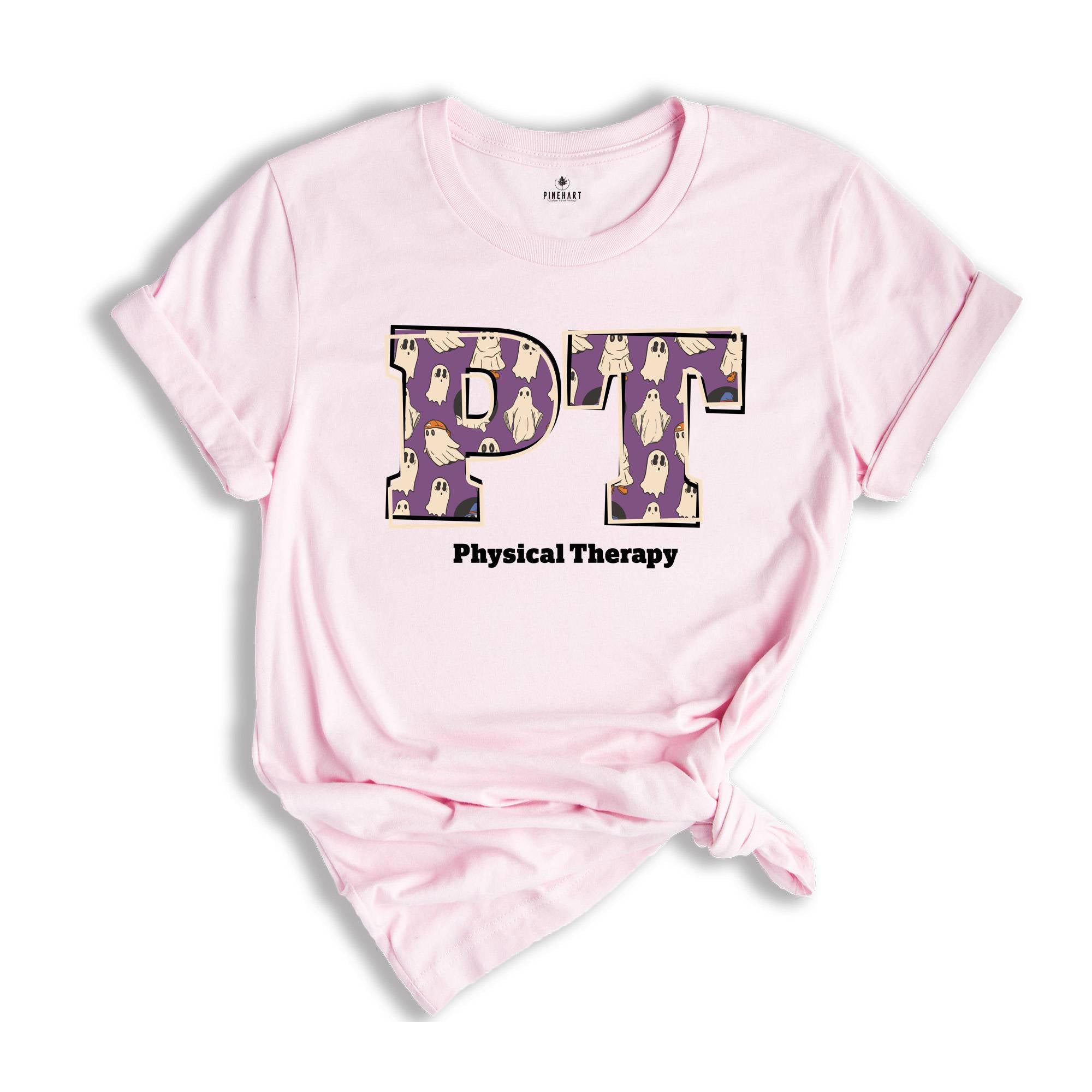 Ghost Physical Therapist Shirt, Halloween Physical Therapy T-shirts, PTA Gift, PTA Shirt, Pediatric Physical Therapy Tee