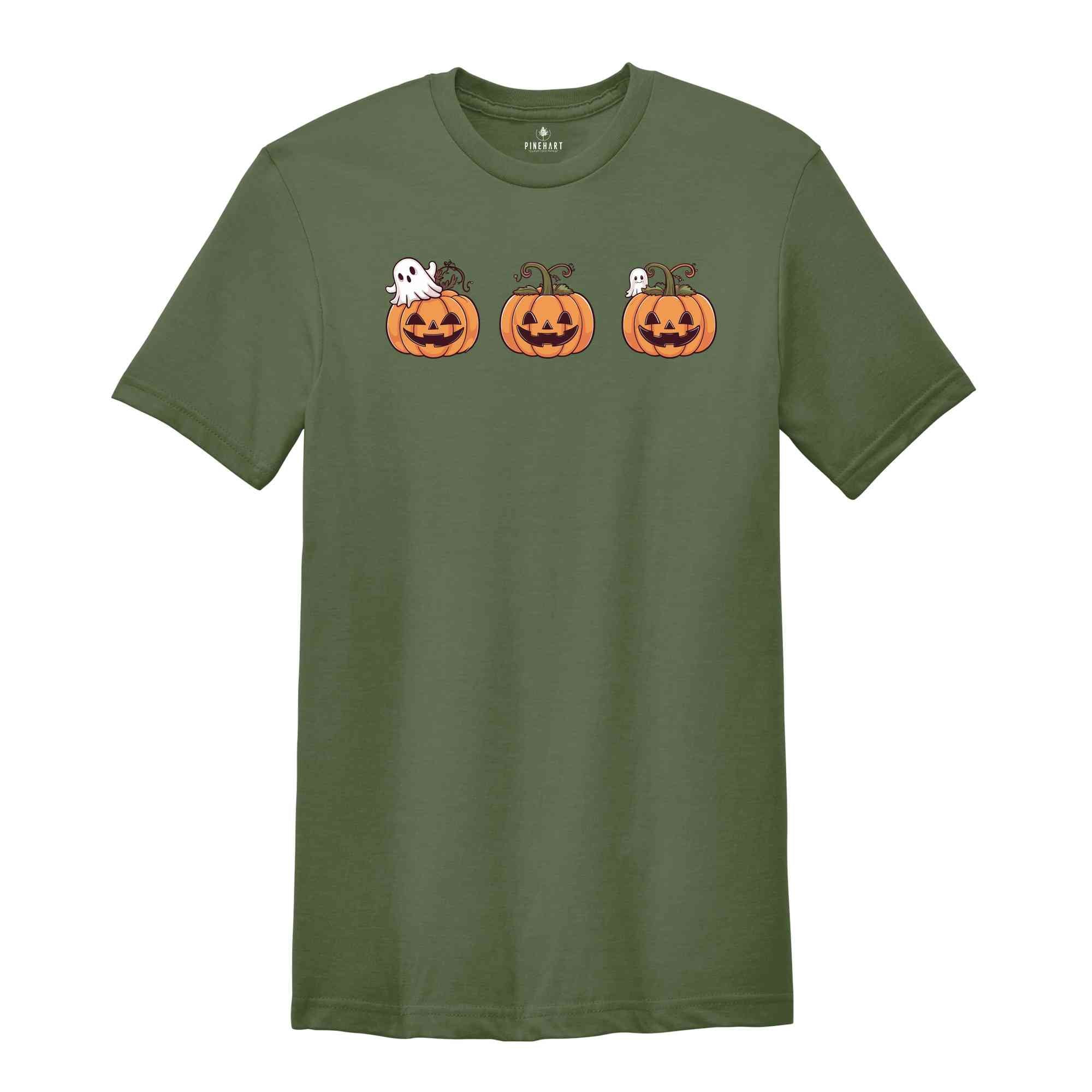 Ghost Pumpkin Shirt, Halloween Shirt, Halloween Pumpkin shirt, Fall shirt, Trendy Fall Shirt, Pumpkin Shirt, Autumn Shirt