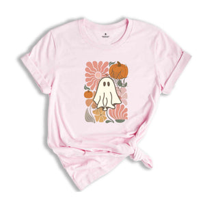 Ghost Pumpkin T-Shirt, Ghost Shirt, Fall Shirt, Spooky Season Shirt, Halloween Tee, Pumpkin Shirt, Halloween Ghost Shirt