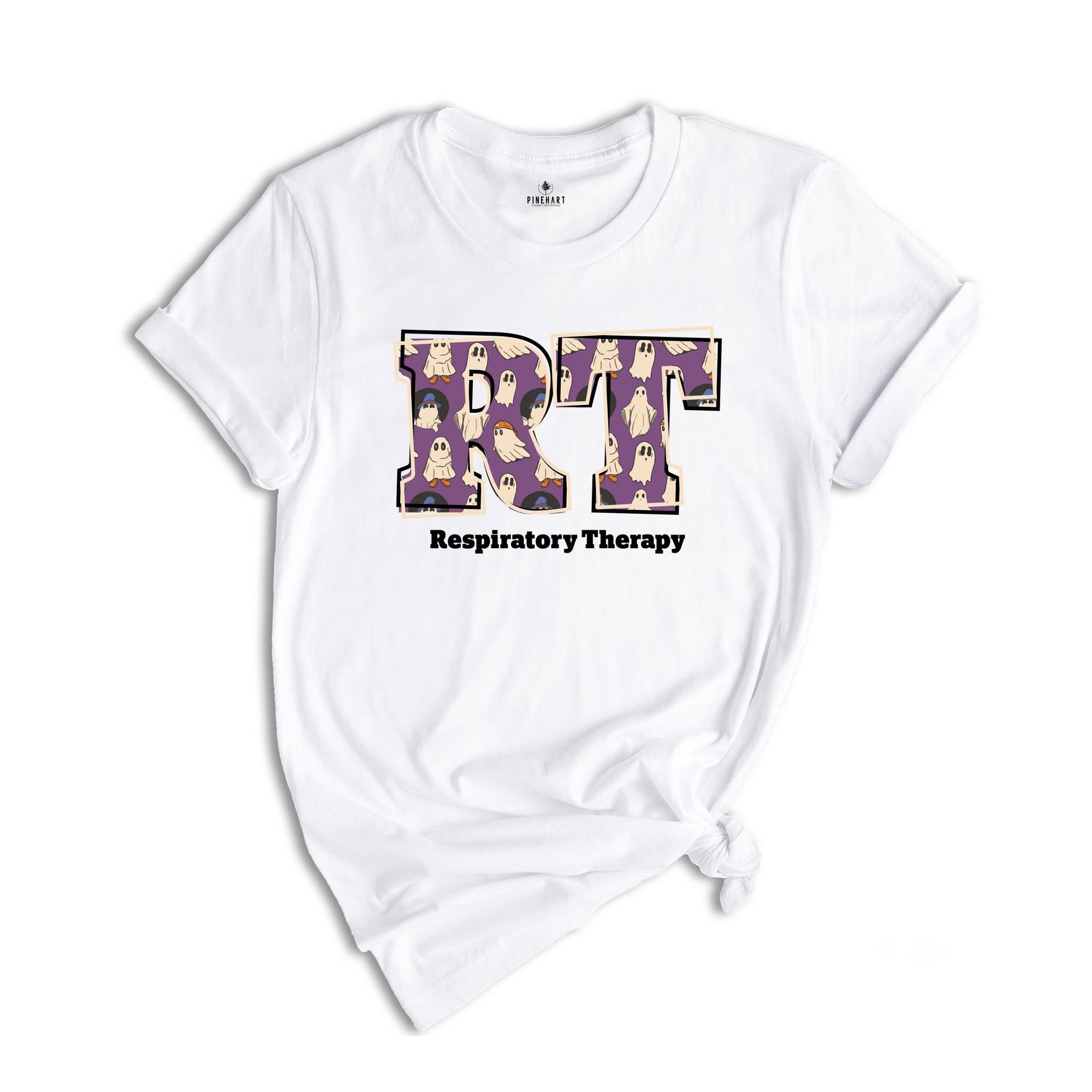Ghost Respiratory Therapist T-shirt, Halloween Respiratory Therapy Shirt, Halloween Gifts For Healthcare Worker, Lungs Shirt