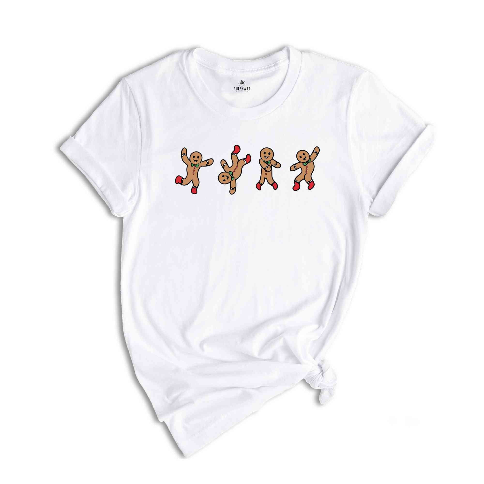 Gingerbread Man Dancing Shirt, Funny Christmas Shirt, Funny Baker Tee, Christmas T-Shirt, Holiday Shirt, Christmas Cookies Tee