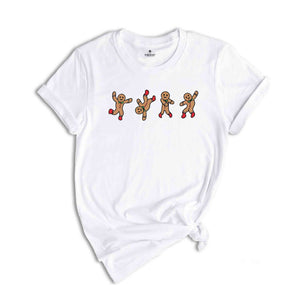 Gingerbread Man Dancing Shirt, Funny Christmas Shirt, Funny Baker Tee, Christmas T-Shirt, Holiday Shirt, Christmas Cookies Tee