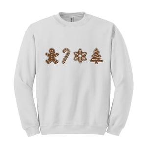 Gingerbread Sweatshirt, Christmas Sweatshirt, Christmas Sweater