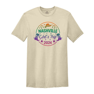 Girls Trip 2024 Nashville Shirt,Nashville Guitar Shirt,Tennessee Shirt,Nashville Girls Party Tee, Country Girl, Cowgirl Shirt
