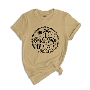 Girls Trip 2026 Shirt, Girls Trip Cheaper Than Therapy 2026, Girls Weekend 2026, Girls Vacation Shirt, Girls Weekend Trip, Vacay Mode Shirt