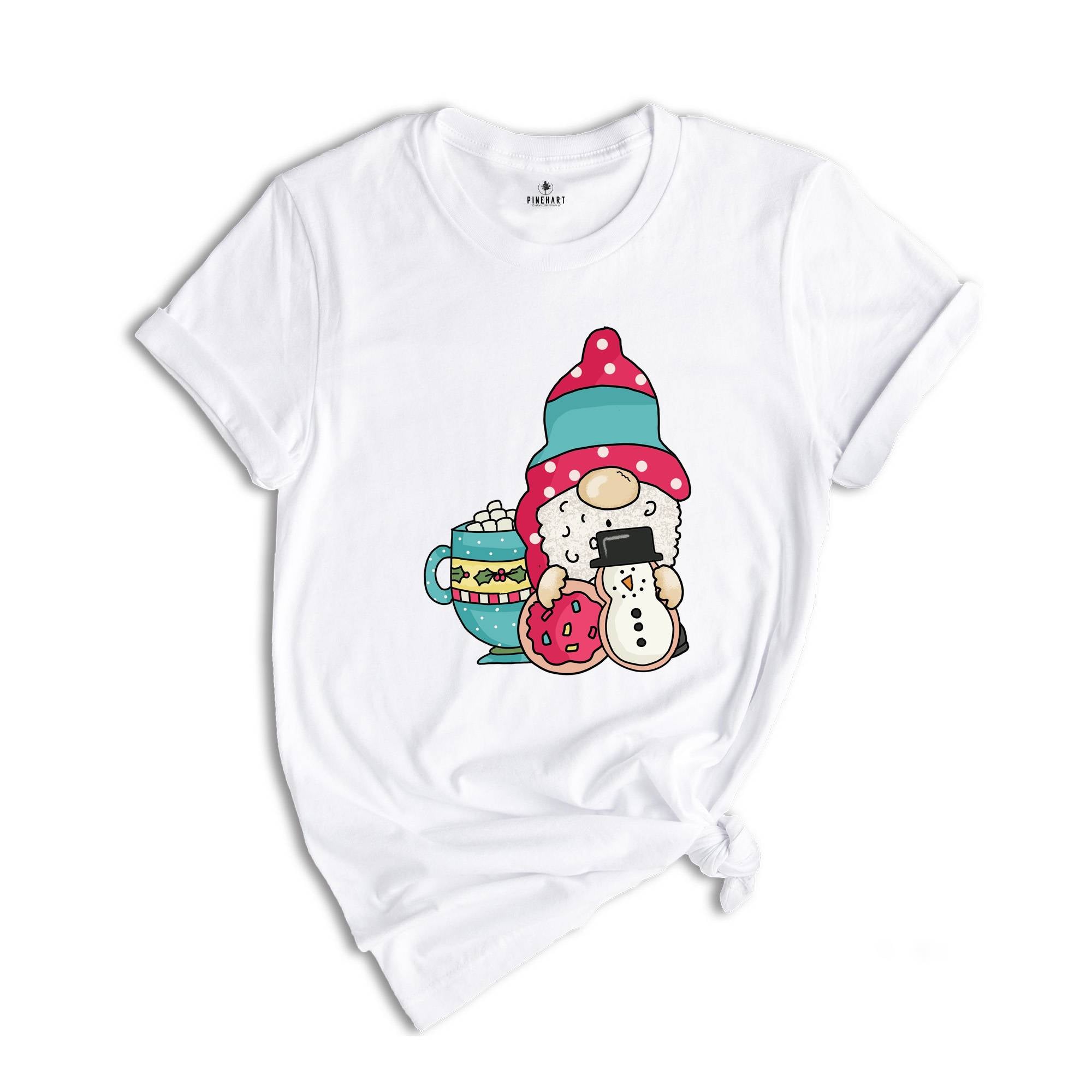 Gnomes Christmas Cookie Shirt, Holiday T-Shirt, Christmas Gift, Cute Christmas Tee, Gnome Cookie Baker Clothes, Gift for Christmas
