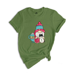 Gnomes Christmas Cookie Shirt, Holiday T-Shirt, Christmas Gift, Cute Christmas Tee, Gnome Cookie Baker Clothes, Gift for Christmas
