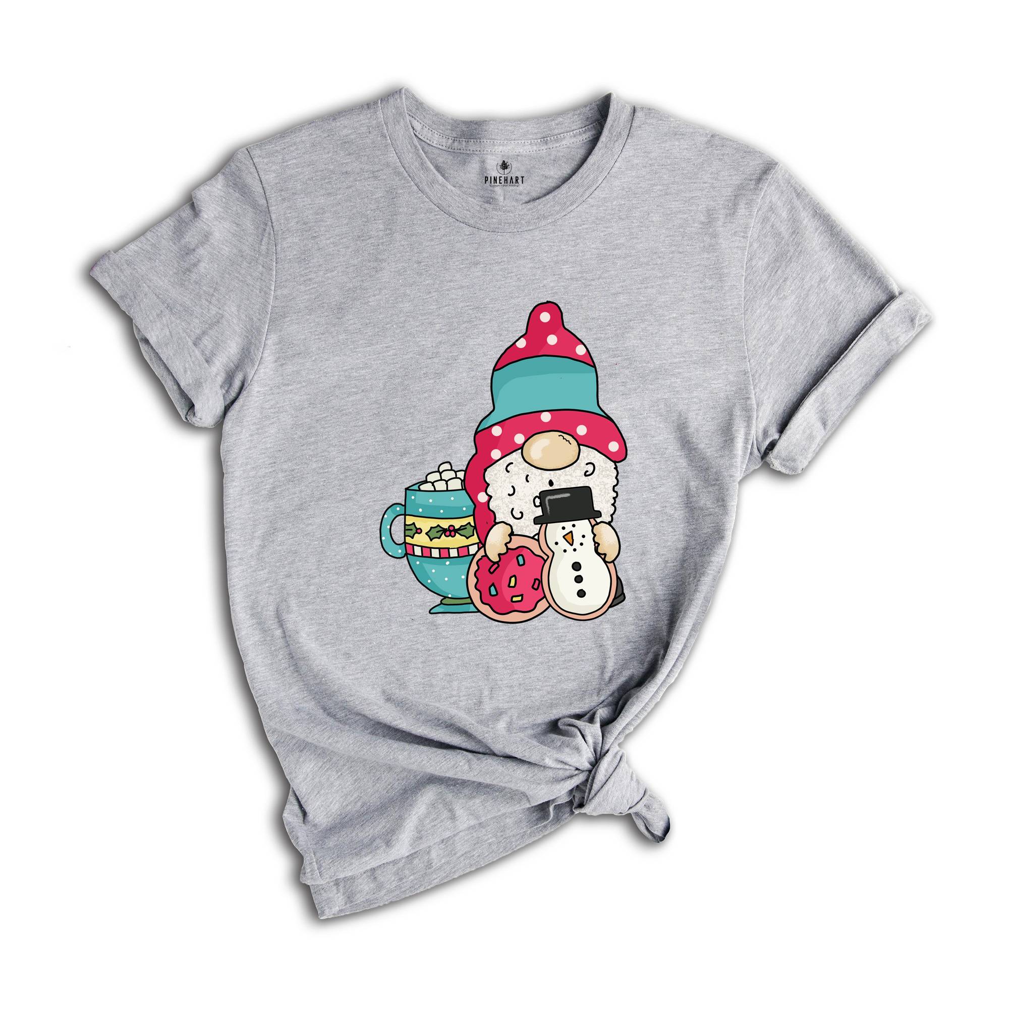 Gnomes Christmas Cookie Shirt, Holiday T-Shirt, Christmas Gift, Cute Christmas Tee, Gnome Cookie Baker Clothes, Gift for Christmas