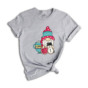 Gnomes Christmas Cookie Shirt, Holiday T-Shirt, Christmas Gift, Cute Christmas Tee, Gnome Cookie Baker Clothes, Gift for Christmas