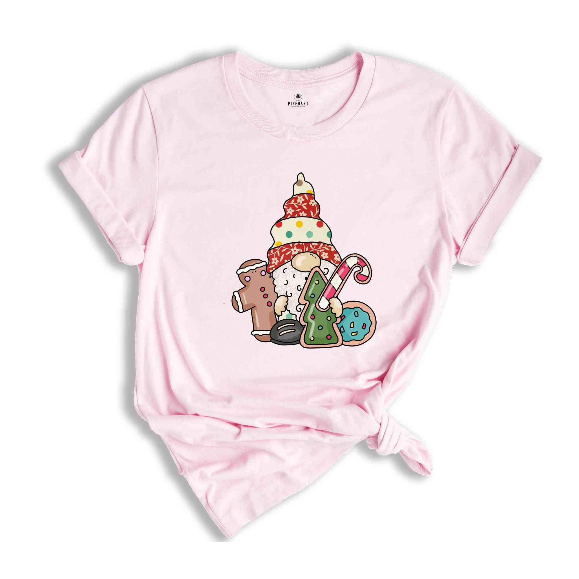 Gnomes Christmas Cookie Shirt, Holiday T-Shirt, Christmas Gift, Cute Christmas Tee, Gnome Cookie Baker Clothes, Gift for Christmas