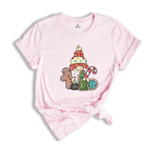 Gnomes Christmas Cookie Shirt, Holiday T-Shirt, Christmas Gift, Cute Christmas Tee, Gnome Cookie Baker Clothes, Gift for Christmas