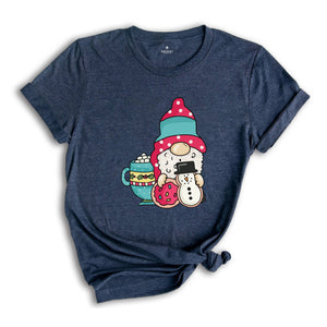 Gnomes Christmas Cookie Shirt, Holiday T-Shirt, Christmas Gift, Cute Christmas Tee, Gnome Cookie Baker Clothes, Gift for Christmas
