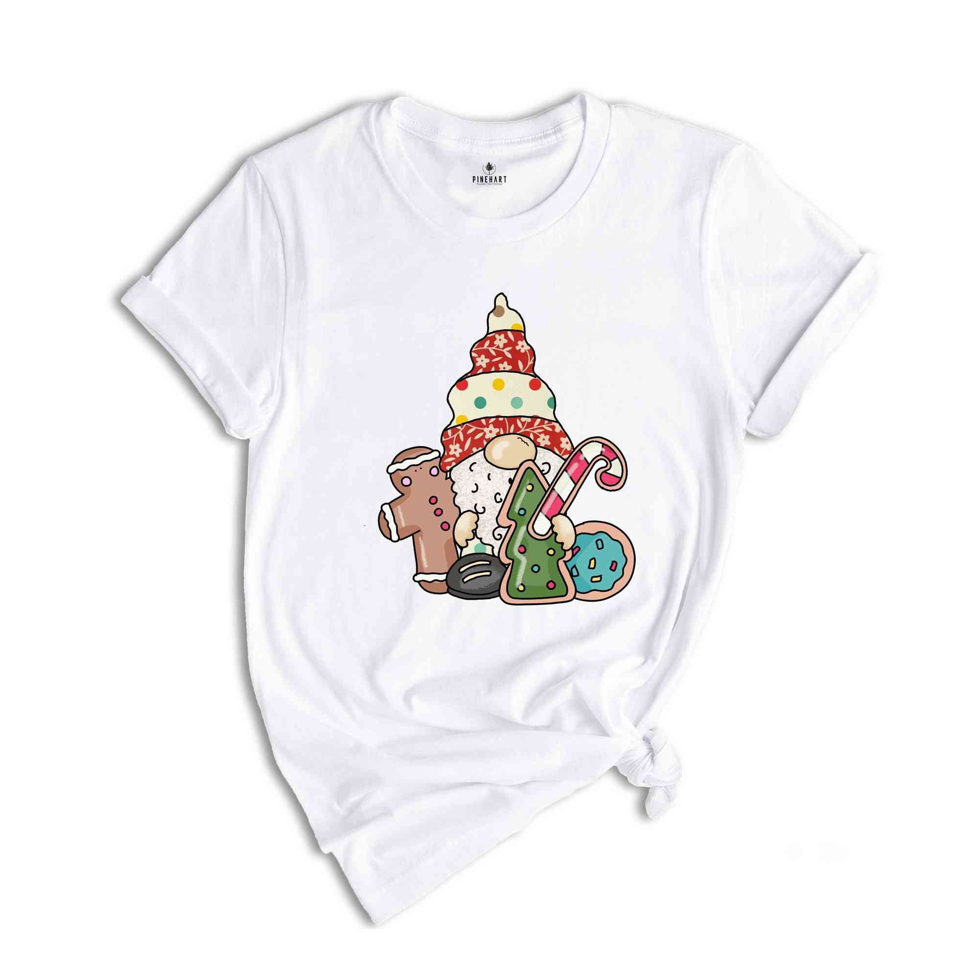 Gnomes Christmas Cookie Shirt, Holiday T-Shirt, Christmas Gift, Cute Christmas Tee, Gnome Cookie Baker Clothes, Gift for Christmas