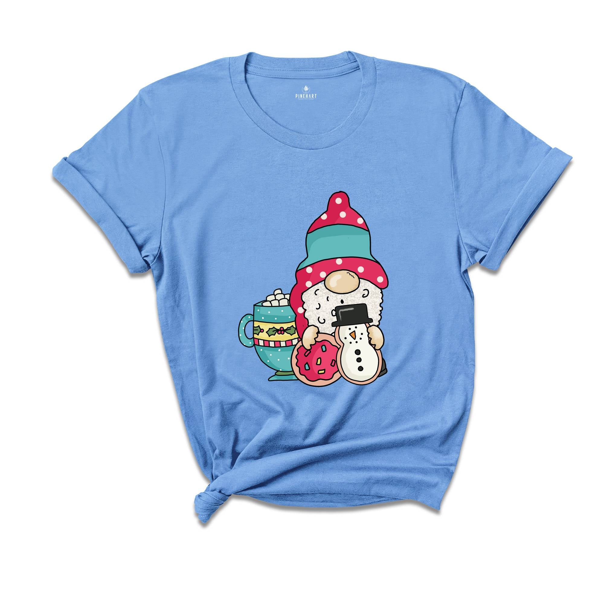 Gnomes Christmas Cookie Shirt, Holiday T-Shirt, Christmas Gift, Cute Christmas Tee, Gnome Cookie Baker Clothes, Gift for Christmas