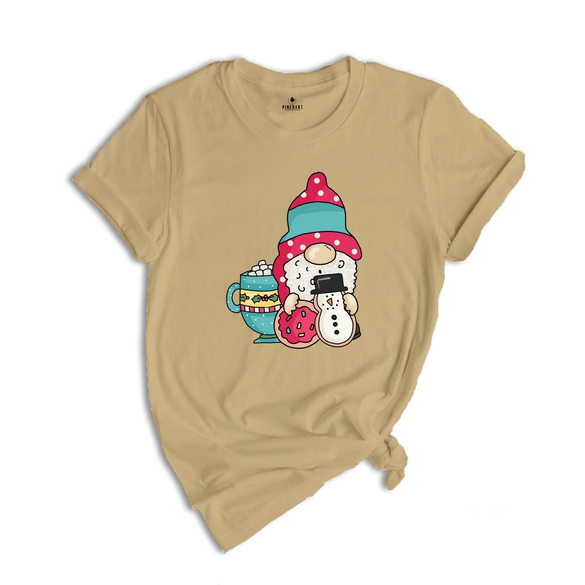 Gnomes Christmas Cookie Shirt, Holiday T-Shirt, Christmas Gift, Cute Christmas Tee, Gnome Cookie Baker Clothes, Gift for Christmas